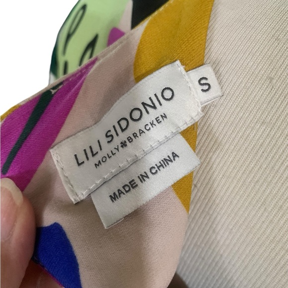 Lili Sidonio and Molly Bracken tropical  Casual Dress with Short Sleeves size s - Picture 5 of 6